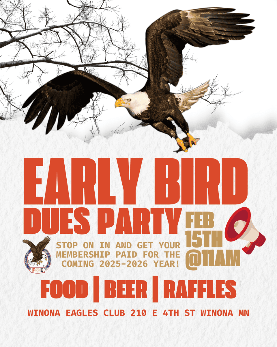 Early Bird Dues Party 2